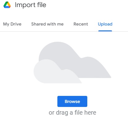 Google Sheets default window